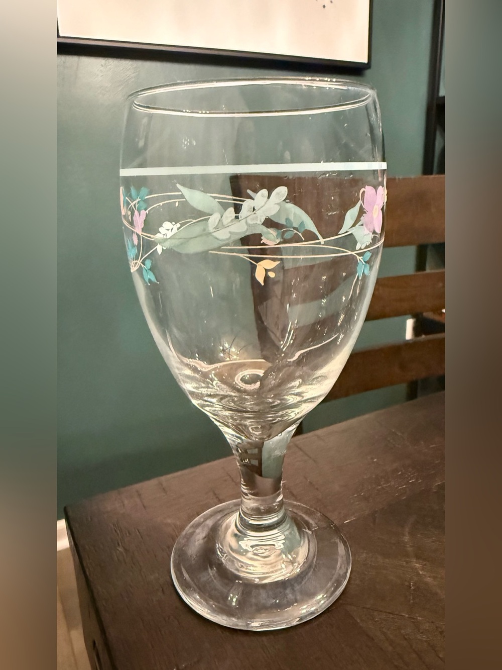 Vintage Pfaltzgraff April Iced Tea Goblet Glasses 16oz Set of 6